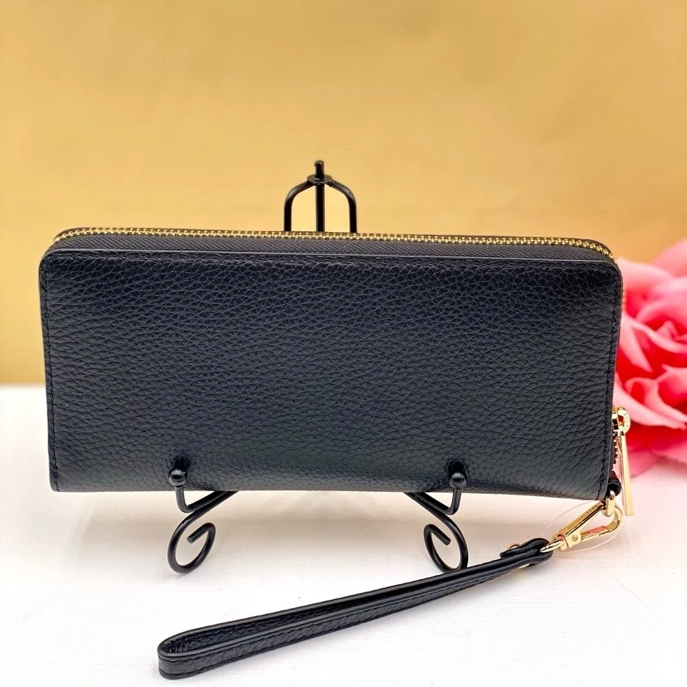 Michael Kors Continental Wallet Wristlet Black